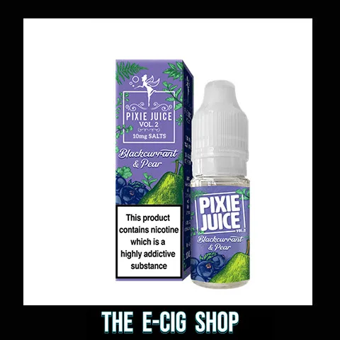 The E-Cig Shop Chesterfield Alchemist Cupboard Pixie Juice vol 2 Blackcurrant Pear nic salts