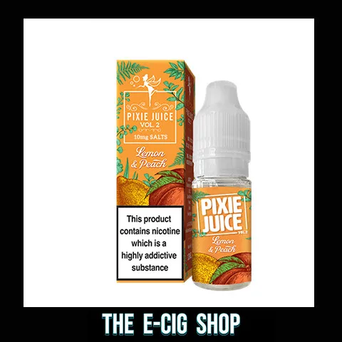 The E-Cig Shop Chesterfield Alchemist Cupboard Pixie Juice vol 2 Lemon Peach nic salts