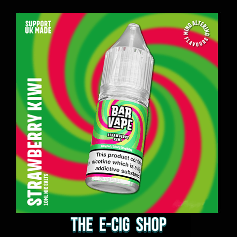 The E-Cig Shop Chesterfield Bar Vape Nicotine Salts Nic 10ml E-Liquid Strawberry Kiwi