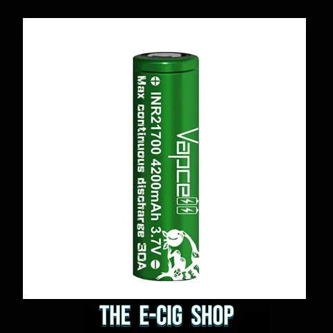 The E-Cig Shop Chesterfield Vapcell p42A 21700 high drain battery
