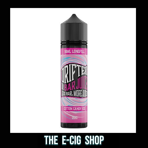 Drifter Cotton Candy Ice Longfill – Bar Juice Style 60ml Bottle with Vape Kit Options