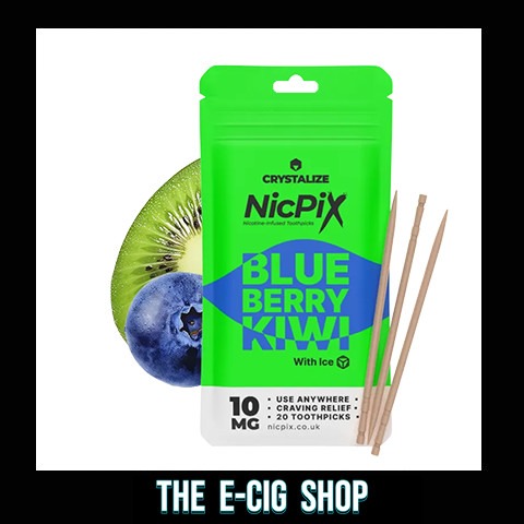 The E-Cig Shop Chesterfield Drip Hacks NicPix Nicotine toothpicks Blueberry Kiwi