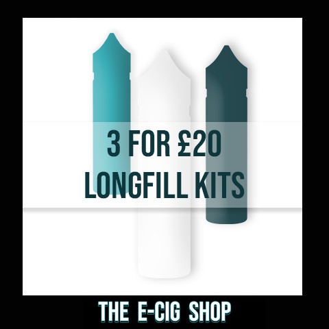 3 FOR £20 LONGFILL KITS