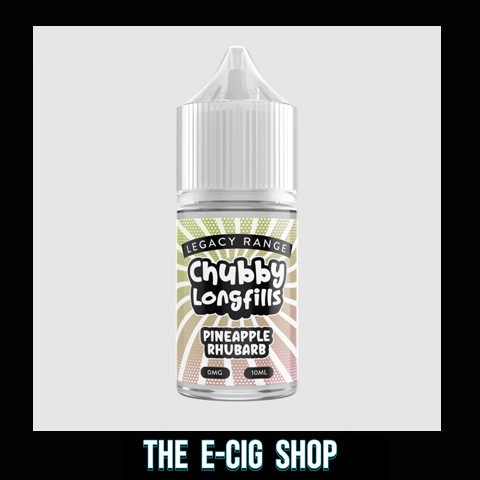 The E-Cig Shop Chesterfield Exceptional Vapes Chubby 30ml longfill Pineapple Rhubarb