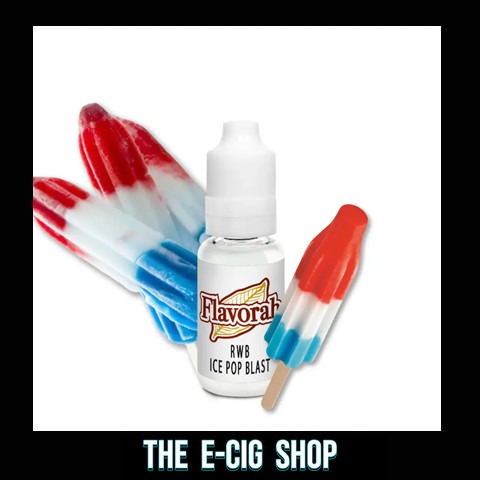 The E-Cig Shop Chesterfield Flavorah flavour concentrates RWB Ice Pop Blast